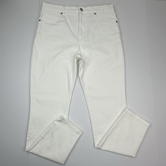 Everlane Women's NWT White The High Rise Skinny Minimalist Ankle Jean W31.25/L28 - Picture 1 of 12